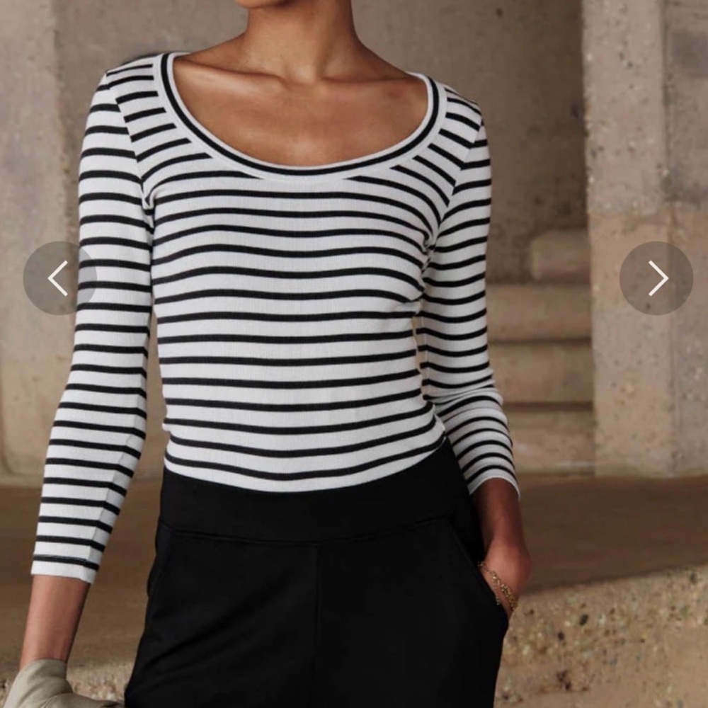 AYR The Open Ended Striped Tee Size Small